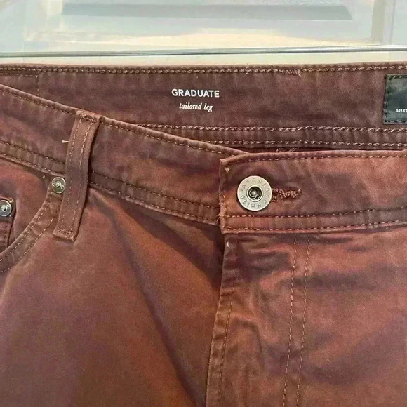 AG Graduate Sud taped leg jeans, size 36X 34 colorPinot Noir new like condition - Picture 4 of 5